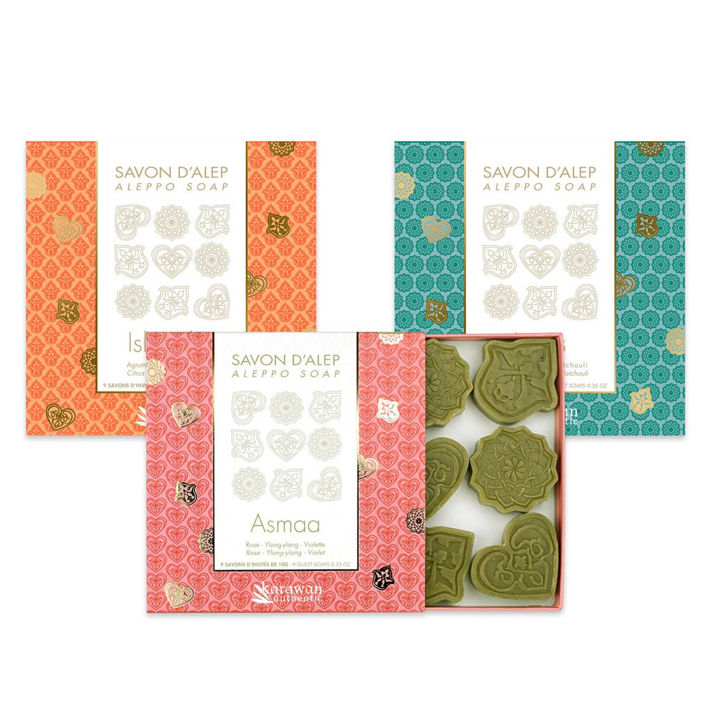 SAVON D'ALEP PARFUM AGRUMES - COFFRET CADEAU 9 x 10G