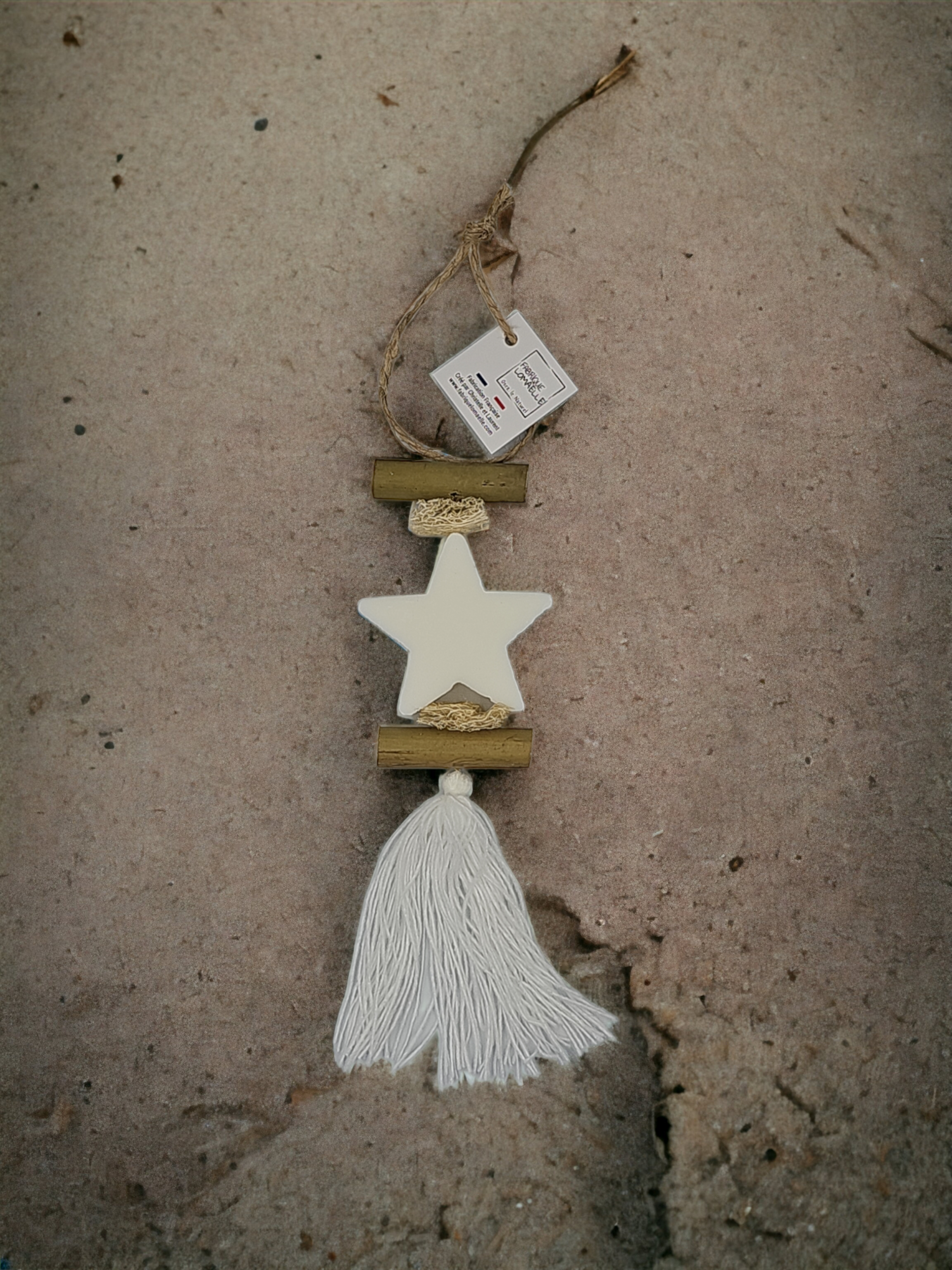 Tresse 1 Savon Etoile Blanche Bergamote