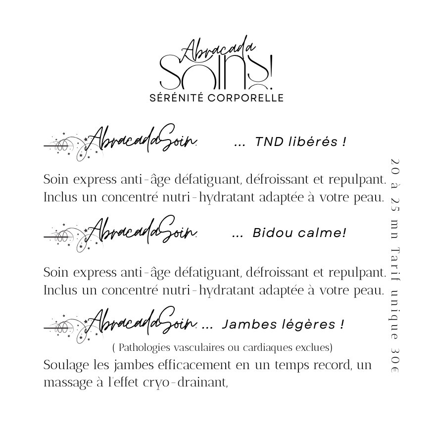 🪄Abracada-Soins Sérénité Corporelle !
