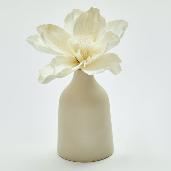 MANA Crème _ Vase diffuseur en céramique