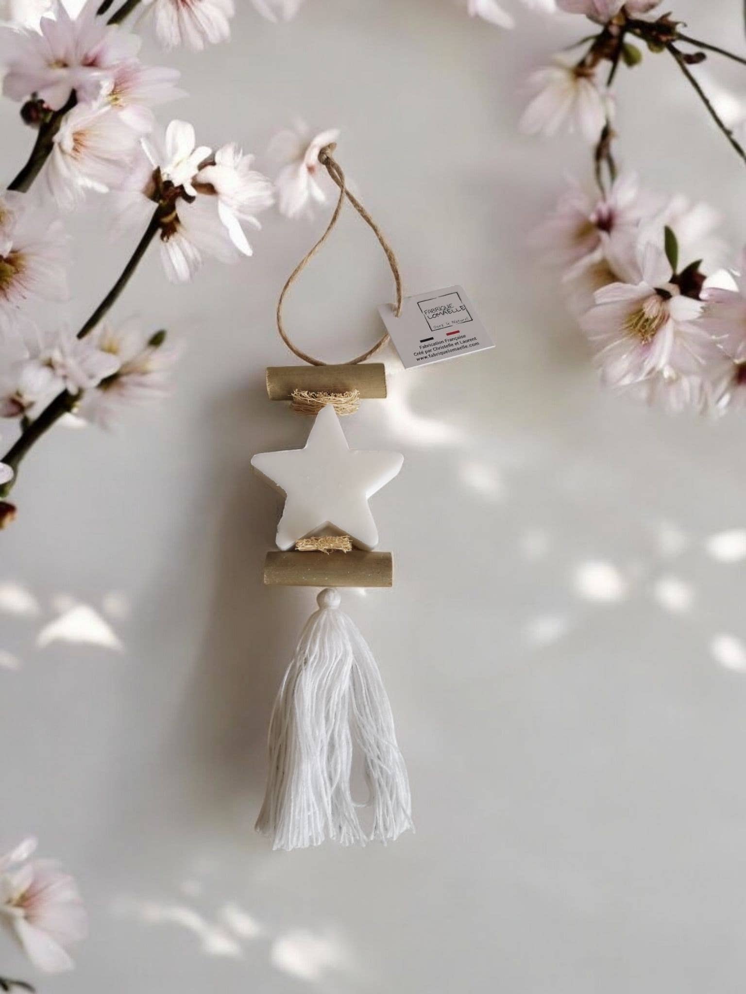 Tresse 1 Savon Etoile Blanche Bergamote