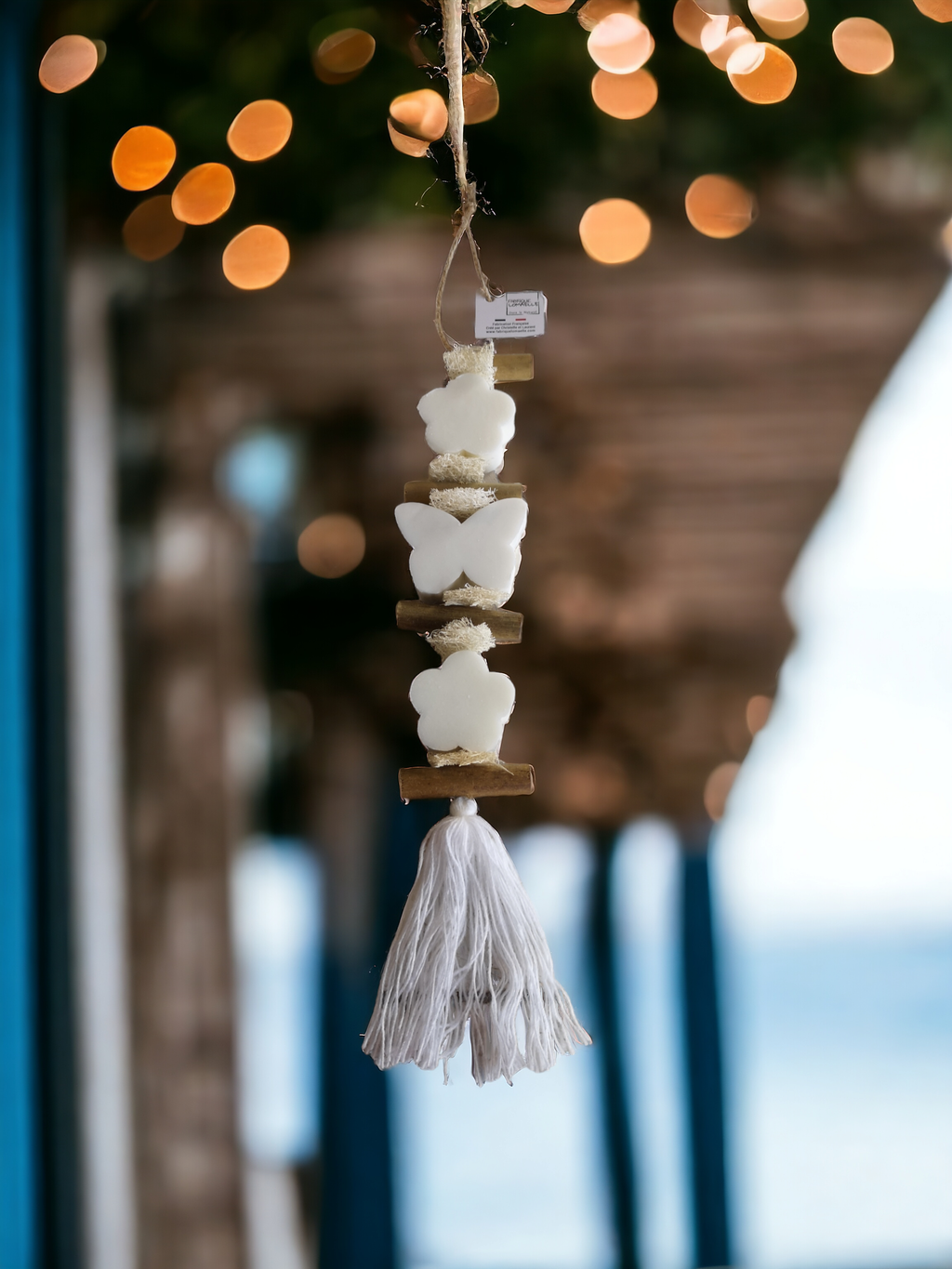 Tresse 1 Fleur Blanche 1 Papillon Blanc 1 Fleur Blanche