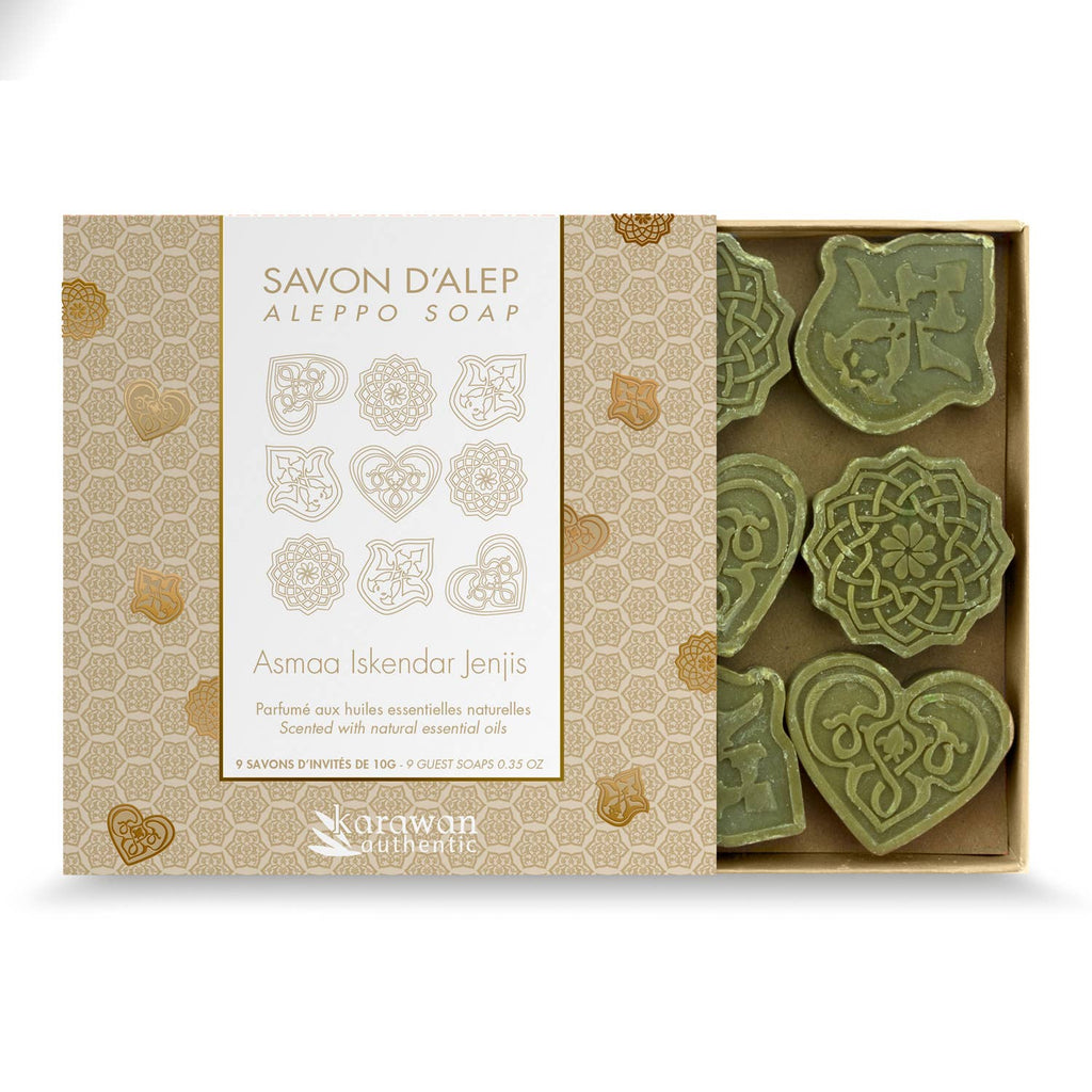 COFFRET DE SAVONS D'ALEP PARFUMÉS - 3 SENTEURS - 9x10G