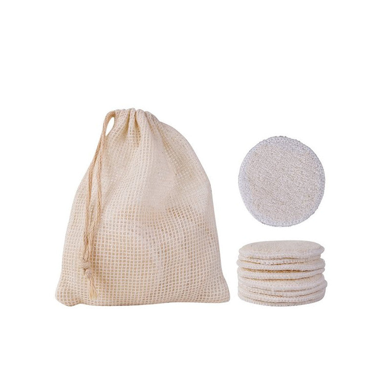 Disques démaquillants réutilisables 100% coton