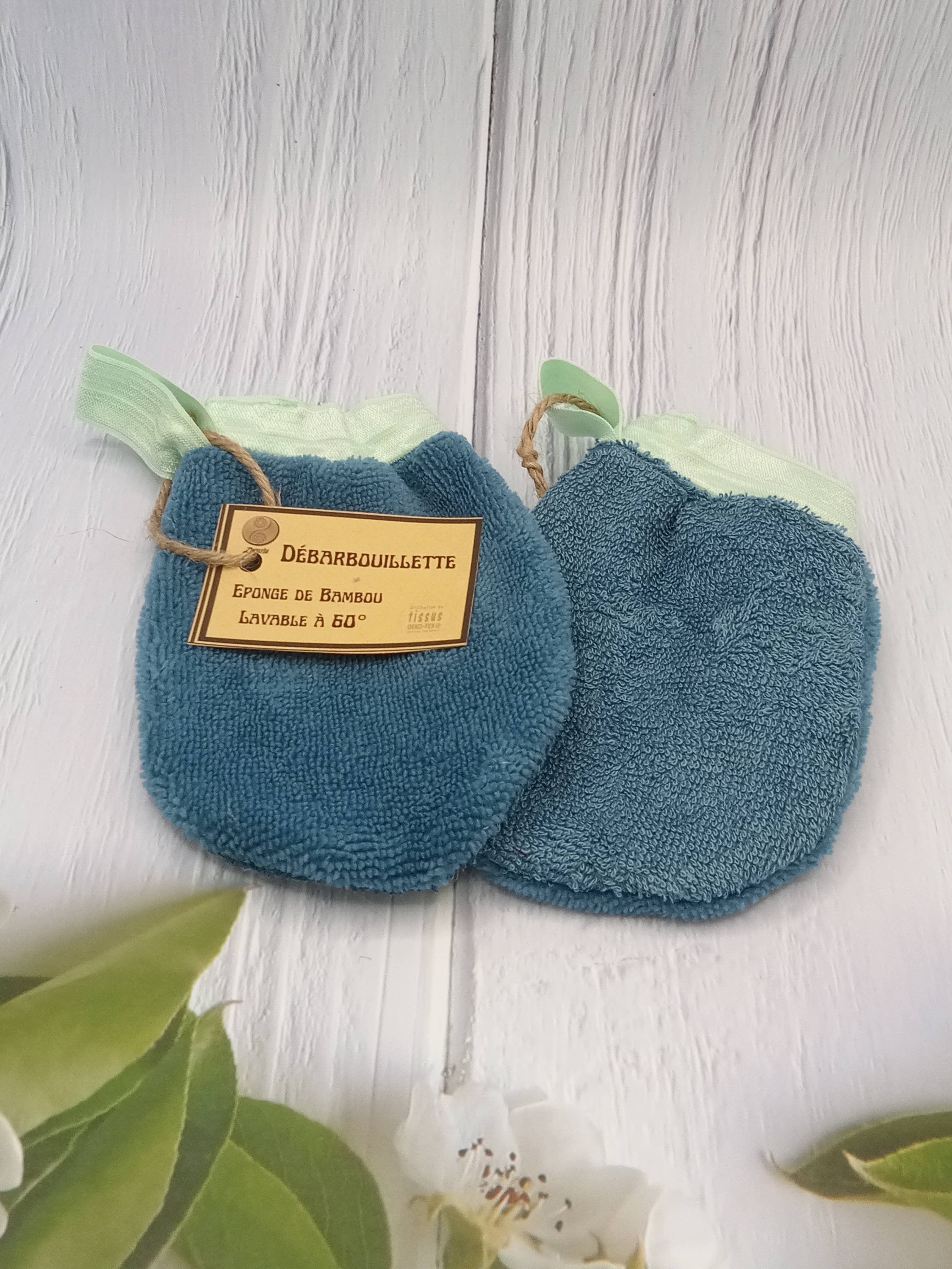 Débarbouillette: Bleu et vert