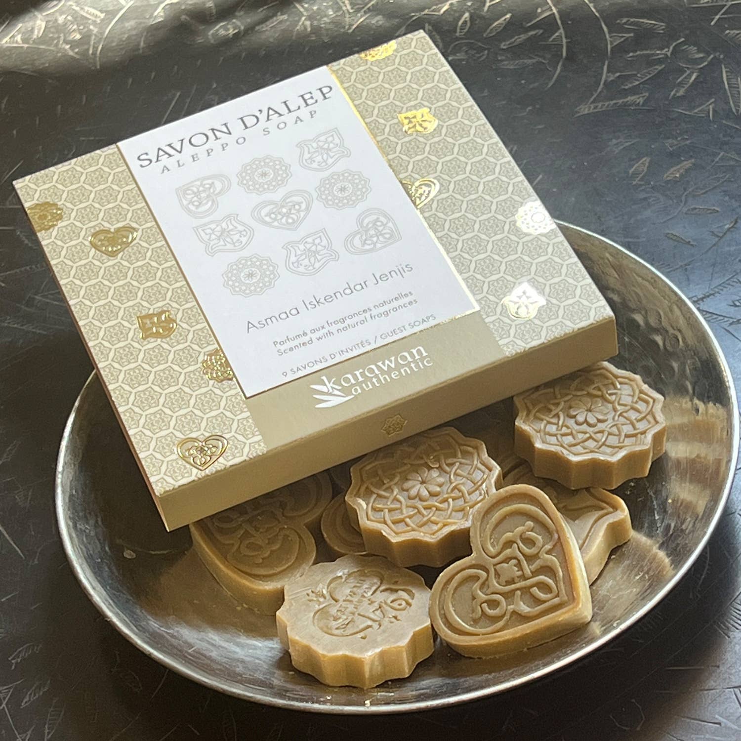 COFFRET DE SAVONS D'ALEP PARFUMÉS - 3 SENTEURS - 9x10G
