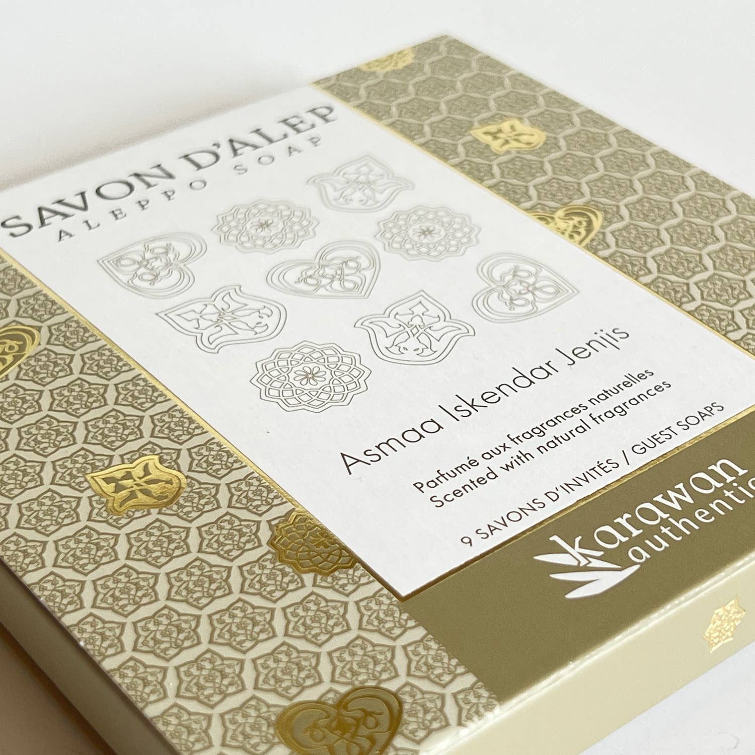 COFFRET DE SAVONS D'ALEP PARFUMÉS - 3 SENTEURS - 9x10G