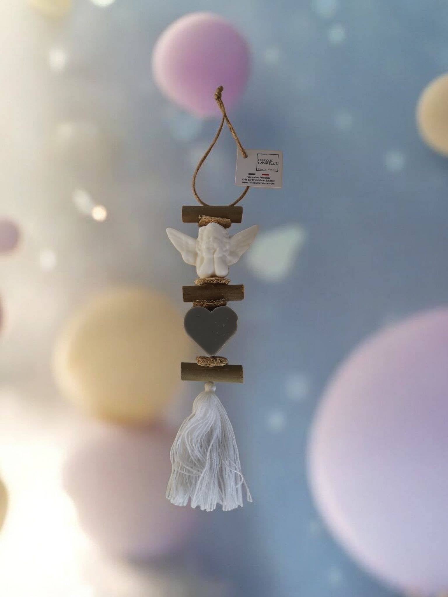 Tresse 1 Savon Ange Blanc Bergamote 1 Cœur Gris Opium