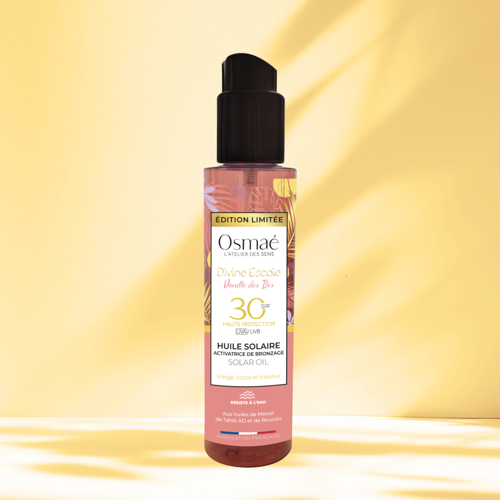 SPF 30 Huile solaire activatrice de bronzage VANILLE DES ÎLES